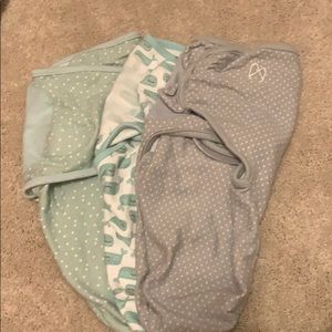Set of 3 Swaddle me, swaddles
